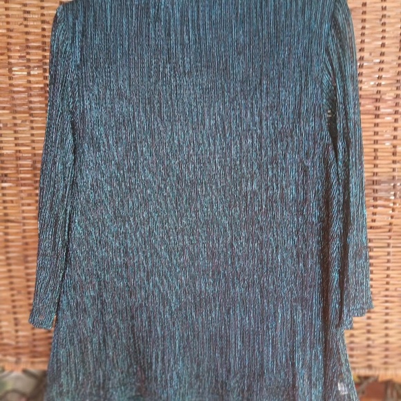 Luxurious R&M formal jacket/shell attached, Blue shiny glitter. XL - Picture 2 of 2